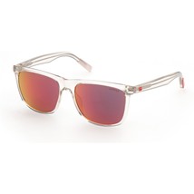 NEW WOMEN GUESS SUNGLASSES GU 00024 41U CRYSTAL CLEAR 56-17-145MM  /CASE - £31.06 GBP