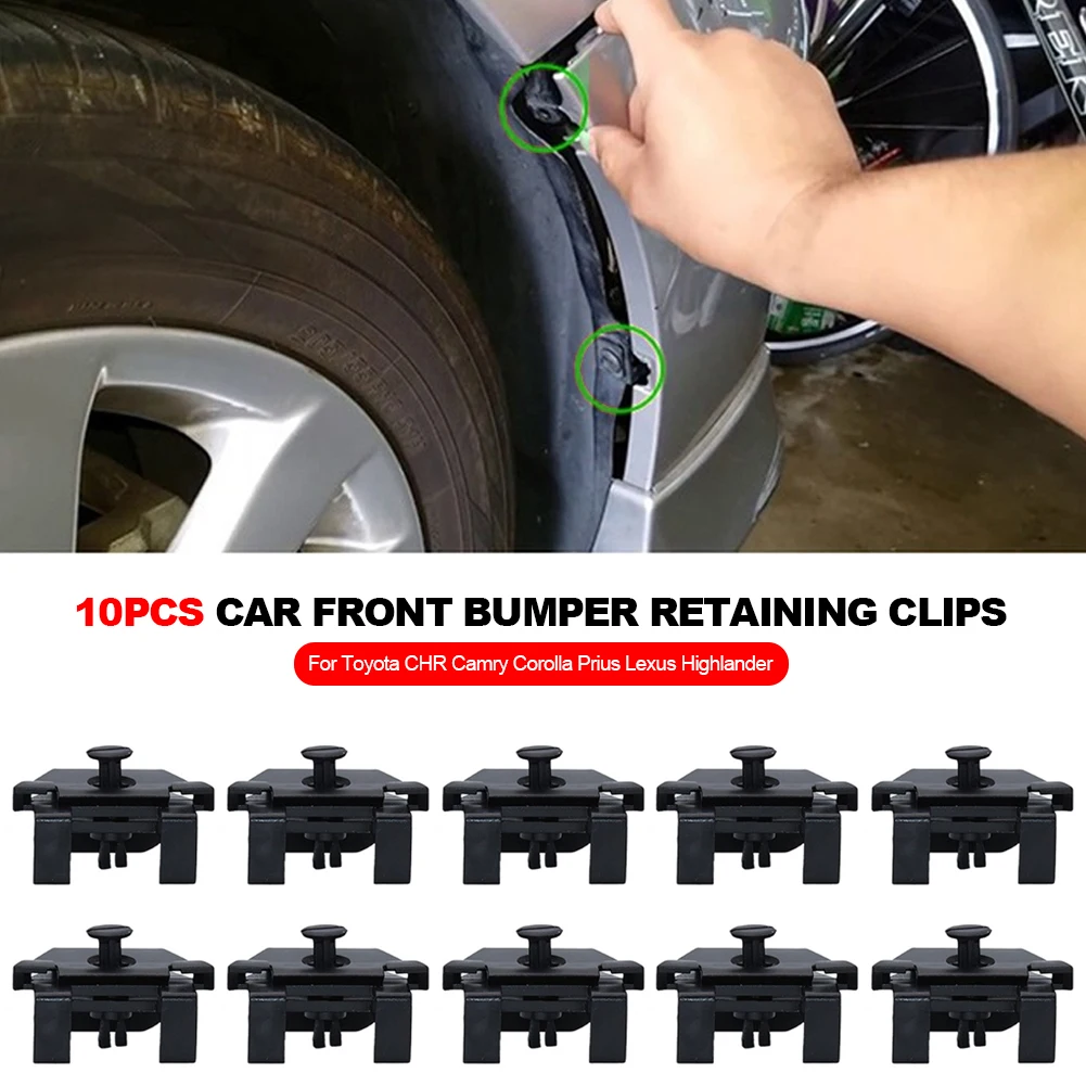 10X Car Front Bumper Retaining Clips Fender Retainer Fasteners For Toyota Chr - £11.08 GBP