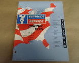 1976 Evinrude Service Shop Repair Manual 15 HP 15604 15605 15654 15655 OEM - £28.10 GBP