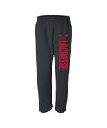 Lacrosse Team Player Comfy Unisex Lounge Open-Bottom Sweatpants - Small ... - £39.17 GBP+