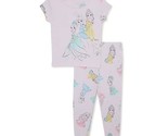 Disney Princess Toddler Girls&#39; Snug-Fit 2 Piece Pajama Set, Pink Size 2T - $17.81