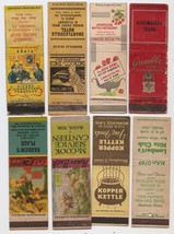 Eight Vintage Retro 1940&#39;s Northern &amp; Mid-Western Matchbook Covers PA, Ohio, WI - £4.68 GBP