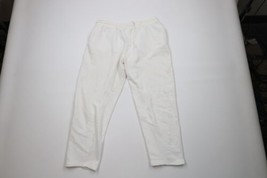 Vintage 90s Wilson Womens Size Large Distressed Blank Sweatpants Pants White - $39.55