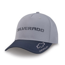 Chevrolet Silverado Microfiber Gray and Blue Hat - £23.97 GBP