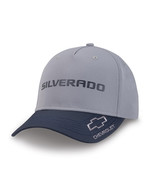 Chevrolet Silverado Microfiber Gray and Blue Hat - $568.44 MXN