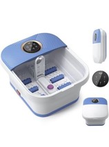 ALLJOY Collapsible Foot Spa Massager with Heat, Bubbles, Remote Control NEW!!! - £23.61 GBP