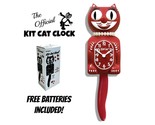 SPACE CHERRY RED LADY KIT CAT CLOCK 15.5&quot; Free Batteries USA New Kit-Cat... - £55.12 GBP