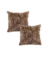 SOGA 2X 45cm  LuxeFur Plush Brown Pillowcase - $133.14 CAD