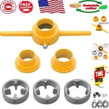 6-Piece PVC Pipe Threader Tool Kit - NPT Die Set for Easy Plumbing Projects - $26.56 CAD