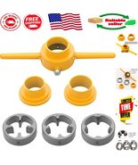 6-Piece PVC Pipe Threader Tool Kit - NPT Die Set for Easy Plumbing Projects - $26.56 CAD