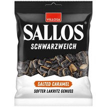 Sallos Salted Caramel Licorice Candies 150g Made In Germany Free Shipping - £6.49 GBP