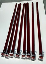 NEW Leather SKI Straps for PORSCHE 356 Leitz &amp; Reutter Trunk Luggage Rack (8) - £75.64 GBP