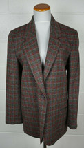 SB II Bitterman Weyrer Tyrol Womens Tweed Blazer Red Brown Herringbone 9 10 - £22.97 GBP