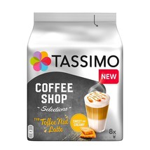 TASSIMO: Toffee Nut Latte Coffee Pods -8 pods -FREE SHIPPING - £14.19 GBP