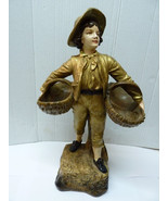 Fine Vintage Austrian Signed Terracotta Statue Traditionally Clothed Boy... - €202,34 EUR