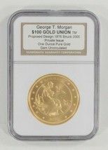 2005 George T. Morgan Proposed $100 Gold Union 1 Oz. .999 Fine Gold Gem Unc Box - £2,335.47 GBP