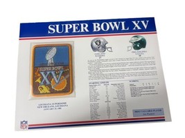 Super Bowl Xv Raiders Vs Eagles 1981 Official Sb Nfl Patch Willabee & Ward - $18.69
