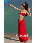 Custom-made Jasmine Cosplay Costume, Jasmine Red Dress - £66.84 GBP