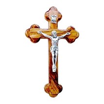 Olive Wood Stations of the Cross Crucifix Hanging Wall Cross | Orthodox ... - $15.58
