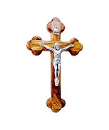 Olive Wood Stations of the Cross Crucifix Hanging Wall Cross | Orthodox ... - £12.25 GBP
