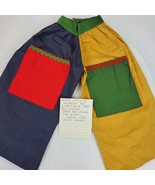 Vintage Handmade Socks Shoes Fabric Bag 15 Inch Long Shaped Like Pants - $19.11 CAD