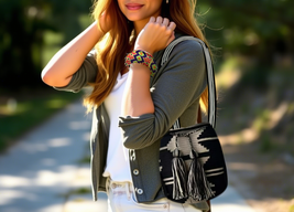 mochila hand-crafted purses - $1,294.16 MXN