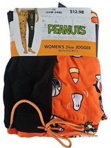 Peanuts Cartoon Ladies Halloween Sleep Jogger With Pockets Size 3X (22W-24) - £10.28 GBP