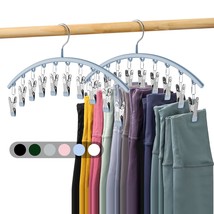 Legging Organizer For Closet, Metal Yoga Pants Hanger W/Rubber Coated 2 Pack W/1 - £23.94 GBP