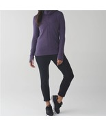 Lululemon In A Cinch Long Sleeve Tee Cowl Neck Heathered Deep Zinfandel ... - $607.60 MXN