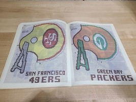 CRAFTWAYS NFL Book of Charted Designs &amp; Iron on Transfers 1982 Vintage C... - $4.70
