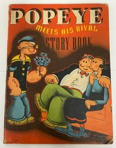 Popeye Meets His Rival Story Book By Segar Whitman Hardbound 1937 - $97.01