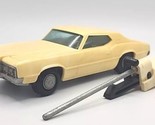 Vintage Funmate Go Cars Cream 1970&#39;s Ford Thunderbird w/ Launcher Works ... - $24.99