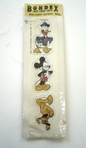 Bondex 1946 Walt Disney Donald Duck Mickey Mouse Pluto Hot Iron Tape Vintage  - £7.95 GBP