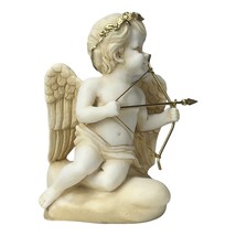 Cupid Winged Eros Greek Roman God of Love Statue Sculpture Figure Aged Painted - £32.29 GBP