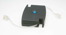 10 FOOT RETRACTABLE 1 or 2 LINE 4-WIRE EXTENSION PHONE CORD RJ14 RJ11 BL... - $4.95