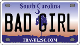 Bad Girl South Carolina Novelty Mini Metal License Plate Tag - £11.88 GBP
