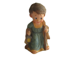Vtg Holiday Time Child Resin Christmas Nativity Set Joseph Replacement Part - $12.34