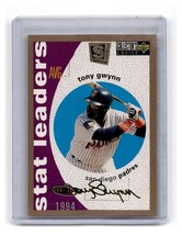 Tony Gwynn 1995 Collector’s Choice SE Gold Signature Stat Leaders #140 - Padres - £8.84 GBP
