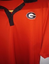 Men&#39;s Nike Dri Fit Red Georgia Bulldogs Short Sleeve Polo - Size Medium *flaws - £11.85 GBP