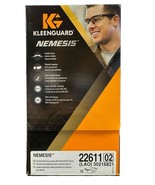 12 Pair Kleenguard Nemesis 22611 Smoke Anti Fog Lens Red Frame Safety Gl... - €51,31 EUR