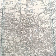 Map Saskatchewan And Manitoba Canada 1938 Print Antique Ephemera DWU8 - £27.52 GBP