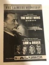 West Wing Law &amp; Order TV guide Print Ad Martin Sheen Sam Waterston TPA20 - $5.93