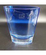 LSA International Vase Cobalt Blue Oval Glass Mouth Blown Made in Poland... - $25.15