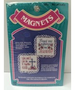 Vintage Design For the Needle Kit #2012 Religious Magnet Set/2 Stitch Em... - £4.61 GBP