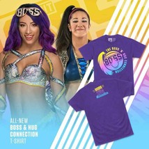 NEW WWE Sasha &amp; Bayley “THE BOSS N HUG CONNECTION” Shirt Medium Deadstock - $30.00