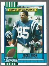 1990 Topps Tiffany Football Andre Rison #300 Rookie Indianapolis Colts - £2.30 GBP