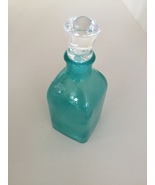 Seafoam Green Glass Bottle With Topper - £29.08 GBP