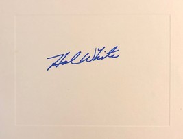 HAL WHITE Autographed Hand SIGNED 4x5 EMBOSSED CARD CARDINALS TIGERS w/COA - $19.99