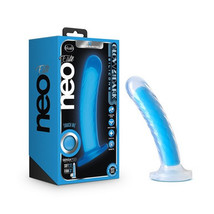 Blush Neo Elite Glow in the Dark Tao 7 in. Dual Density Dildo with Suction Cup N - £39.92 GBP