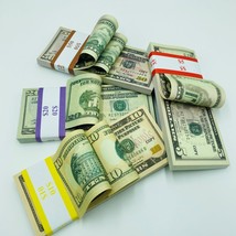  Realistic Prop Money 50 Pcs $50 $20 $10 $5 Double Sided Full Print looks Real - £11.18 GBP